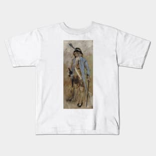 My Late Husband by Carl Larsson Kids T-Shirt